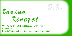 dorina kinczel business card